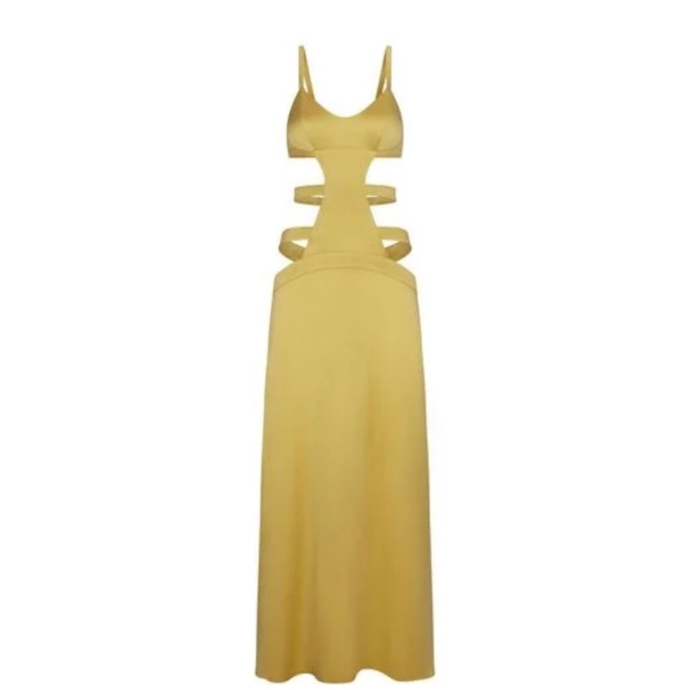 Skims NYE collection gold cut out dress
Size small